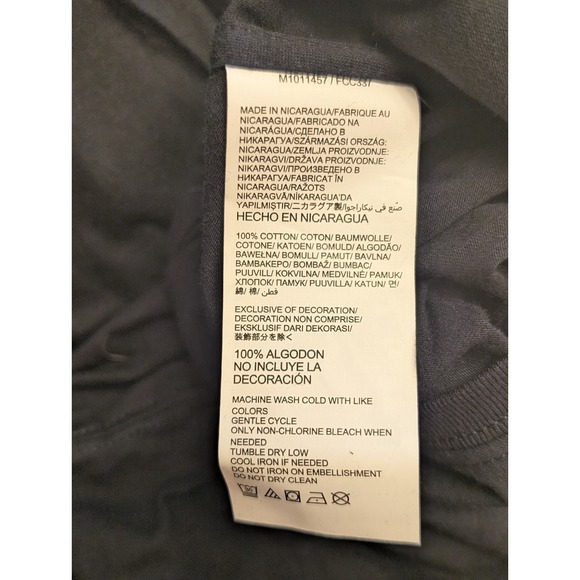 NY Giants Black Long Sleeve T-shirt Men's 2XL, NFL Team Apparel w/ Gray Logo NWT - Picture 10 of 14